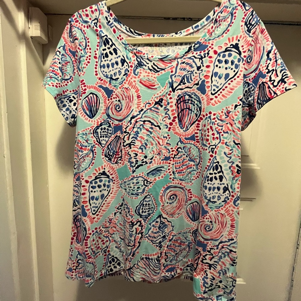 Rare print EUC Lilly Pulitzer size XL shell me about it